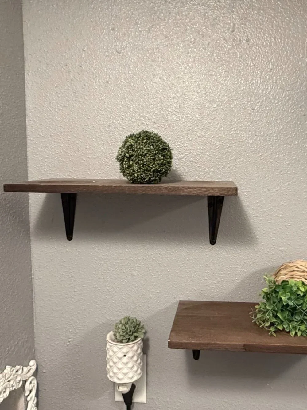 Shelving Set of 3 Wooden Display Shelving Units with Brackets 15.5